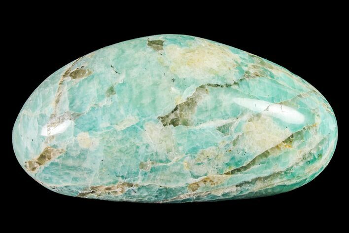 Polished Graphic Amazonite Pebble #158421
